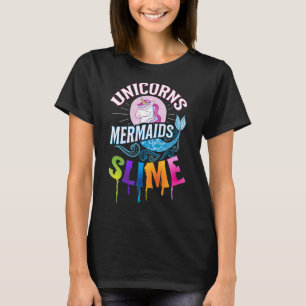 Meerjungfrauen und Einhörner für Mädchenmöwen T-Shirt