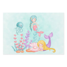 Meerjungfrauen und Quallen Unterwasserfarbe