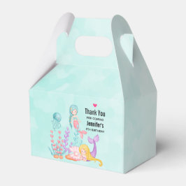 Meerjungfrauen und Quallen Unterwasserfarbe Geschenkschachtel