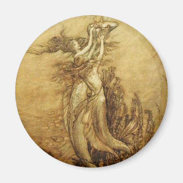 Meerjungfrauen zum Fischen von Perlen Magnet (Vorne)