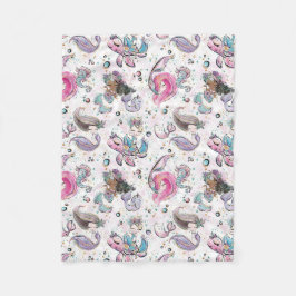 Meerjungfrauenpauschalen Fleecedecke