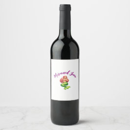 Meerjungfrauensaft Weinetikett