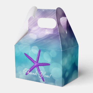 Meerjungfrauenschwanz-Partygeschenkboxen unter dem Geschenkschachtel