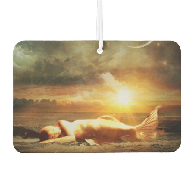 Meerjungfraustrand und goldbraun autolufterfrischer (Vorderseite)