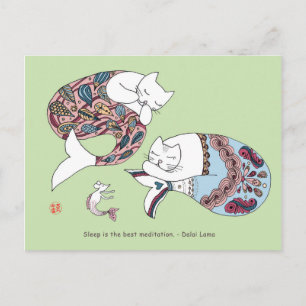 Meerjungkatze Postkarte