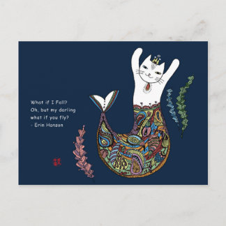 Meerjungkatze Postkarte