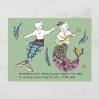 Meerjungkatze Postkarte