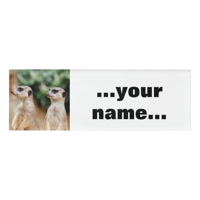 Meerkat 30 namenschild (Vorderseite)
