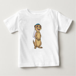 Meerkat als Braut mit Schleier Baby T-shirt