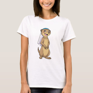 Meerkat als Braut mit Schleier T-Shirt