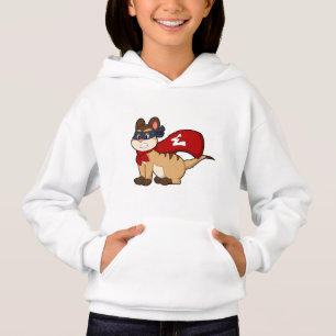 Meerkat als Held mit Maske Hoodie