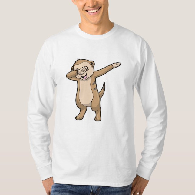 Meerkat als Hip Hop Dance Dab T-Shirt (Vorderseite)