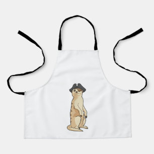 Meerkat als Pirate mit Piratenhut Schürze