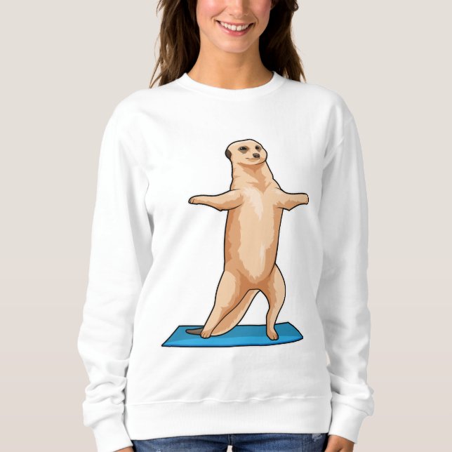 Meerkat an der Fitness Sweatshirt (Vorderseite)