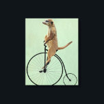 Meerkat auf Black Penny Farthing Leinwanddruck<br><div class="desc">Transport & Reisen</div>