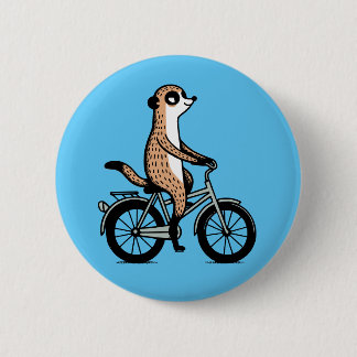 Meerkat auf dem Fahrrad Button