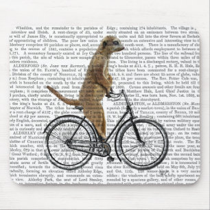 Meerkat auf dem Fahrrad Mousepad