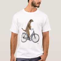 Meerkat auf dem Fahrrad