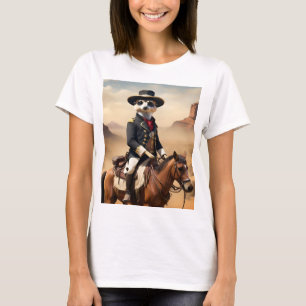 Meerkat auf einem Pferd: Könnte der einsame Fremde T-Shirt