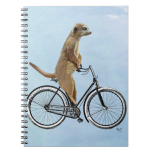 Meerkat auf Fahrrad 2 Notizblock
