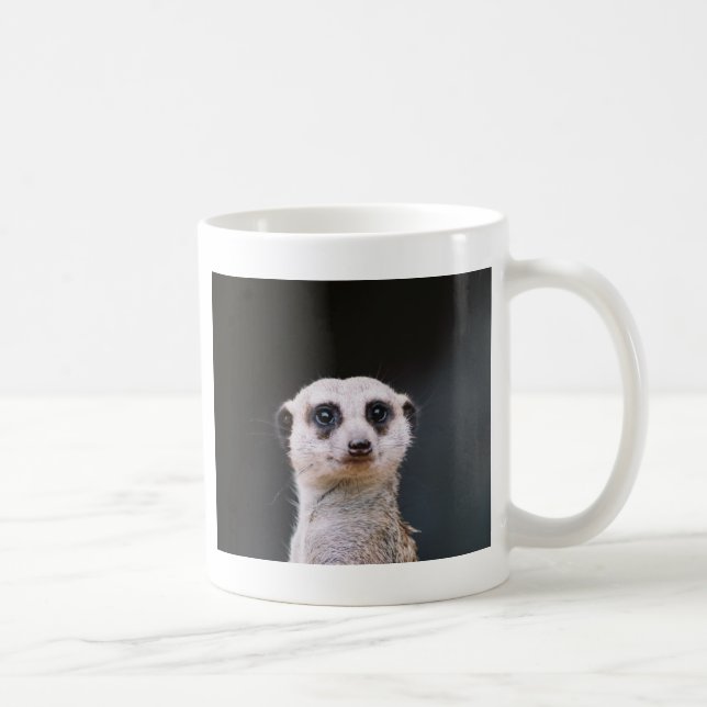 Meerkat Ausblick-Kaffee-Tasse Kaffeetasse (Rechts)
