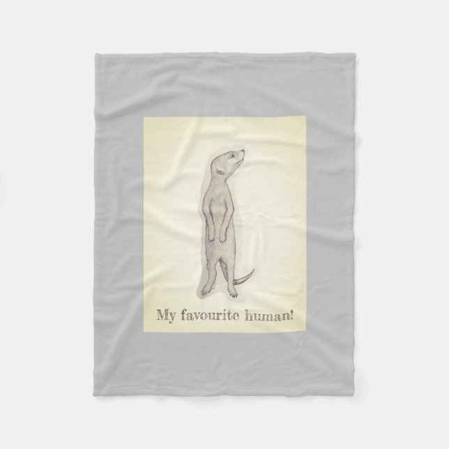 Meerkat. Baby, Unisex, Schlafanzug, Vliesdecke Fleecedecke (Vorderseite)