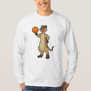 Meerkat bei Basketball Sports T-Shirt