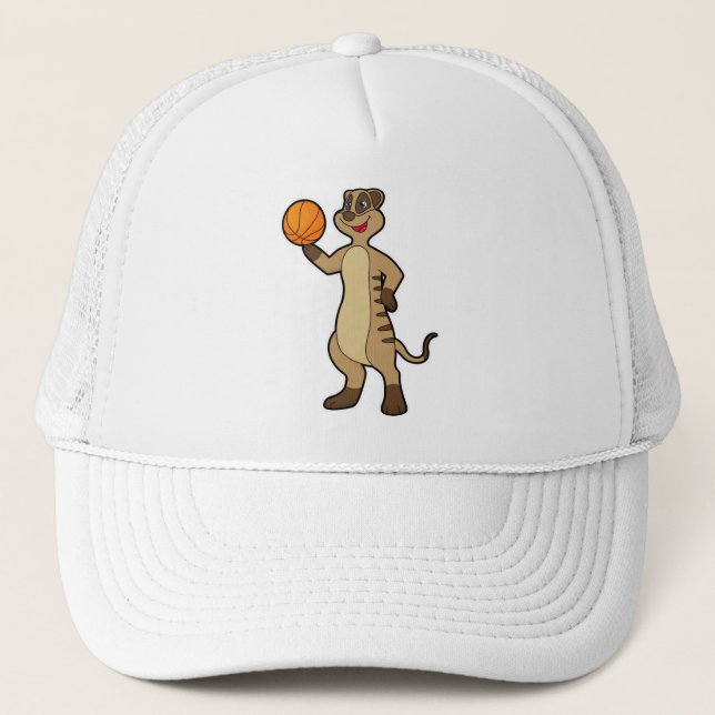 Meerkat bei Basketball Sports Truckerkappe (Vorderseite)
