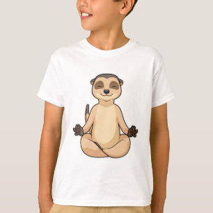 Meerkat bei Yoga Meditation T-Shirt