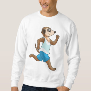Meerkat beim Laufsport Sweatshirt