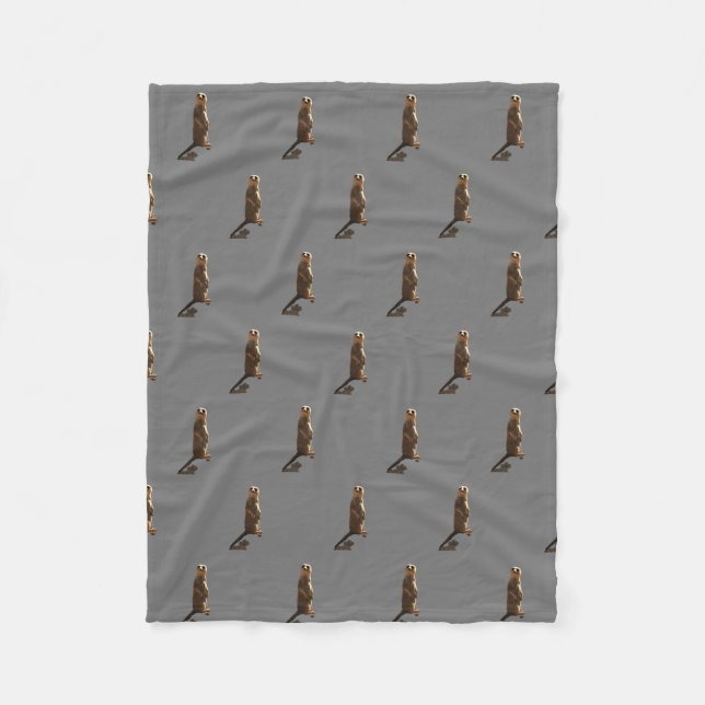 Meerkat Blanket Fleecedecke (Vorderseite)