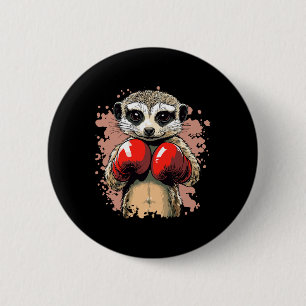 Meerkat Boxmeister mit Handschuhen fertig Button