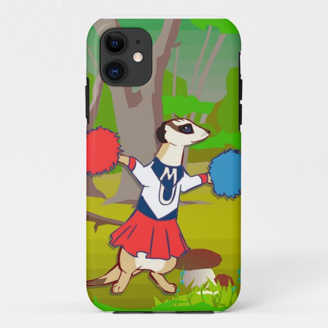 Meerkat Cheerleader Case-Mate iPhone Hülle (Rückseite)