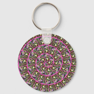 Meerkat Circular Design Schlüsselanhänger