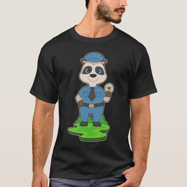Meerkat Cop Donut Police T-Shirt (Vorderseite)