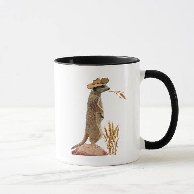 Meerkat Cowboy Tasse (Rechts)
