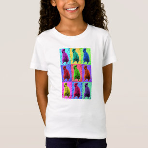 Meerkat, das oben Pop-Kunst Popart Multi-Platte T-Shirt