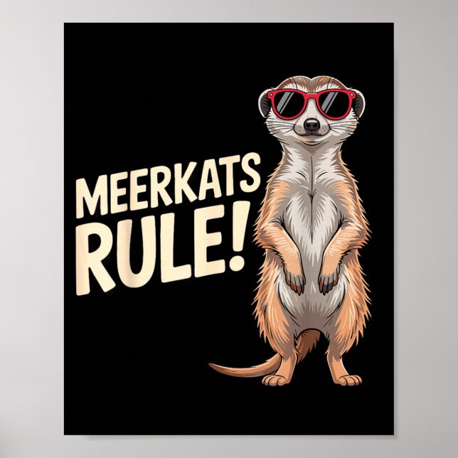 Meerkat Design For Men Women Kids Zoo Keeper Safar Poster (Vorne)