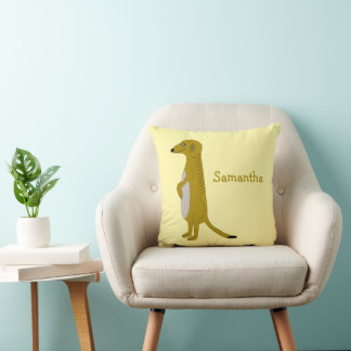 Meerkat-Design personalisiert Kissen