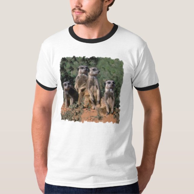 MEERKAT FAMILIEN-PORTRÄT T-Shirt (Vorderseite)
