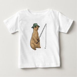Meerkat Fishing Fisher Baby T-shirt