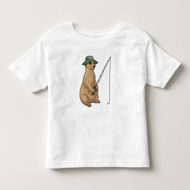 Meerkat Fishing Fisher Kleinkind T-shirt (Vorderseite)
