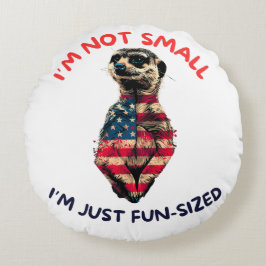 Meerkat Flag Amerika Rundes Kissen