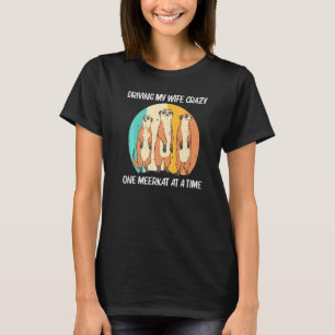 Meerkat for Men Vater Retro Wildlife Zotier T-Shirt