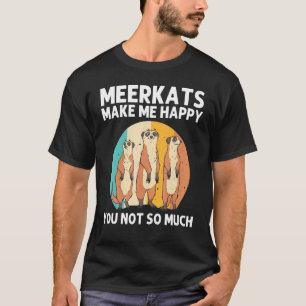 Meerkat for Men Women Retro Wildlife Zotier T-Shirt