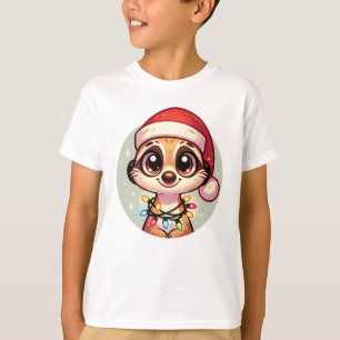Meerkat Frohe Weihnachts Winter Tiere Meerkats T-Shirt