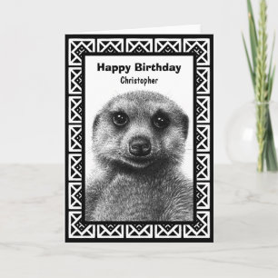 Meerkat Greeting Card Karte