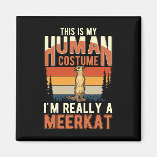 Meerkat Human Costume Halloween Meerkat Magnet
