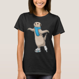 Meerkat Ice Skaten Ice Skate T-Shirt