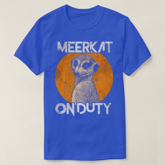 Meerkat im Dienst T-Shirt (Design vorne)